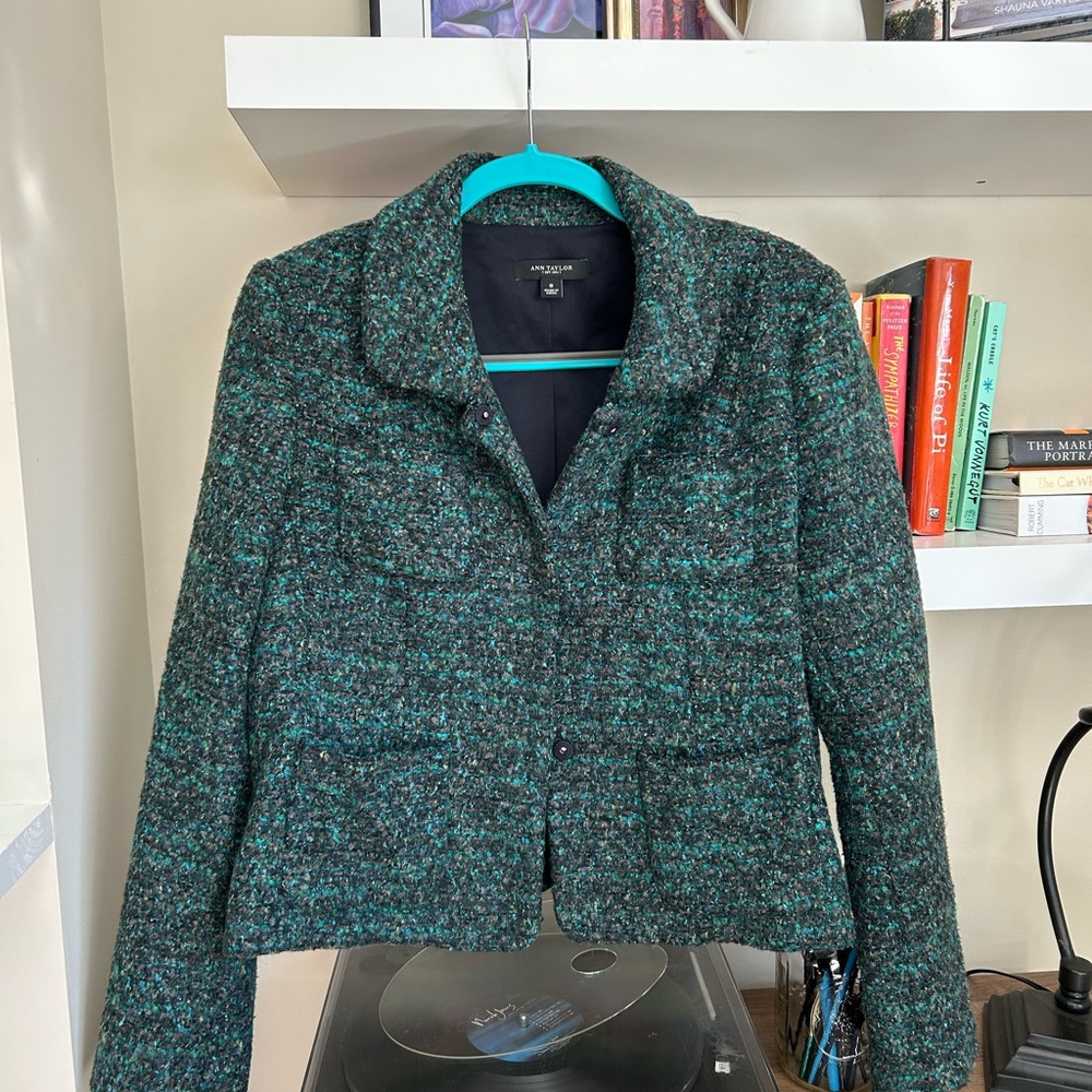Ann Taylor Women’s Tweed Blazer Jacket